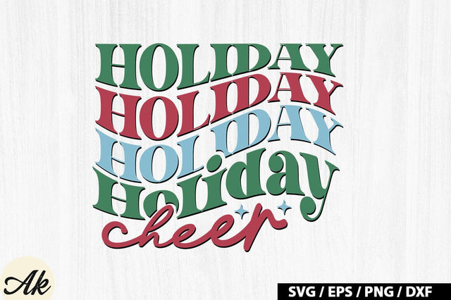 Holiday cheer Retro SVG SVG akazaddesign 