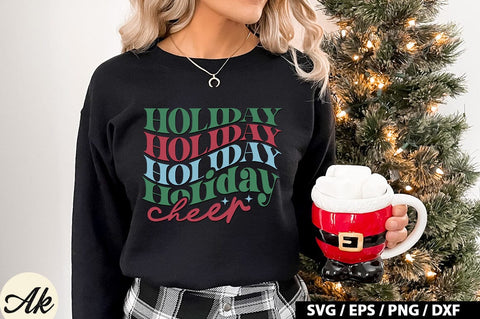 Holiday cheer Retro SVG SVG akazaddesign 