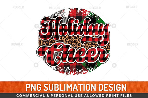 Holiday Cheer Sublimation Design Sublimation Regulrcrative 
