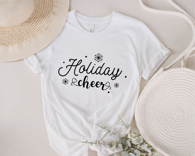 Holiday Cheer Svg, Snow Svg, Snowflake Svg, Winter SVG, Holiday Season svg, Winter sayings png, Hello Winter Svg, Happy Holidays Svg, dxf SVG Fauz 