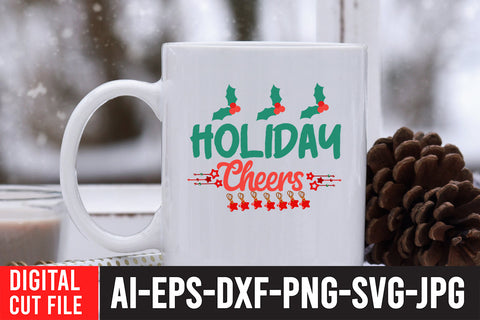 Holiday Cheers SVG Cut File SVG BlackCatsMedia 