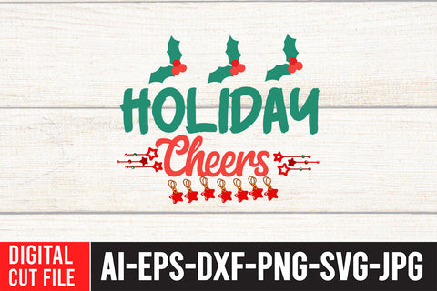 Holiday Cheers SVG Cut File SVG BlackCatsMedia 
