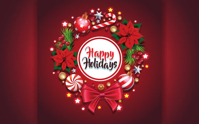 Holiday Christmas wreath with red bow and ribbon decorated wreath of pine branches realistic look SVG naemmiah021 