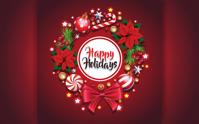 Holiday Christmas wreath with red bow and ribbon decorated wreath of pine branches realistic look SVG naemmiah021 