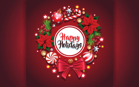 Holiday Christmas wreath with red bow and ribbon decorated wreath of pine branches realistic look SVG naemmiah021 