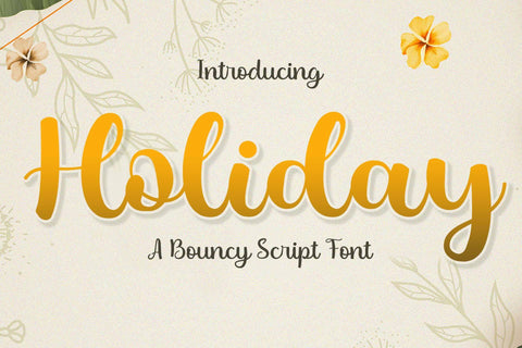 Holiday Font love script 