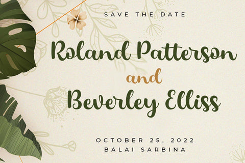 Holiday Font love script 