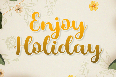 Holiday Font love script 
