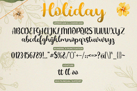 Holiday Font love script 