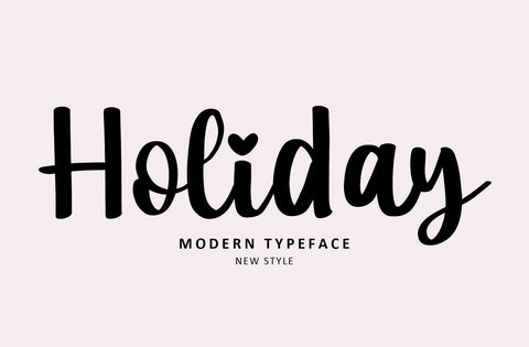 Holiday Font Yuby 