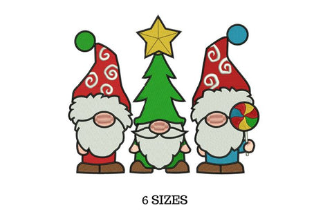 Holiday Gnomes, Gnomes Embroidery, Winter Embroidery Embroidery/Applique DESIGNS SVG Digital Designer 