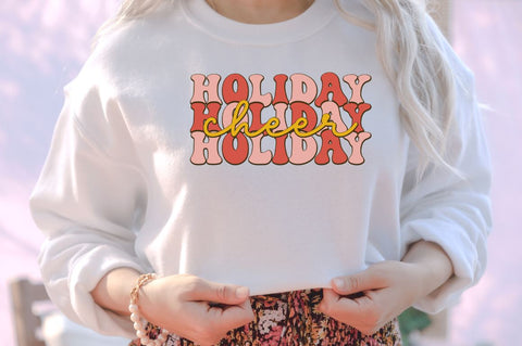 holiday holiday holiday cheer SVG SVG DESIGNISTIC 