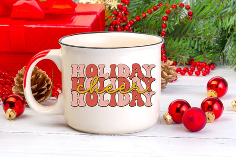 holiday holiday holiday cheer SVG SVG DESIGNISTIC 