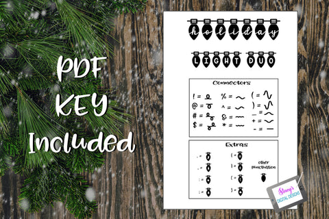 Holiday Light Duo - A Christmas Light Font with two styles Font Stacy's Digital Designs 