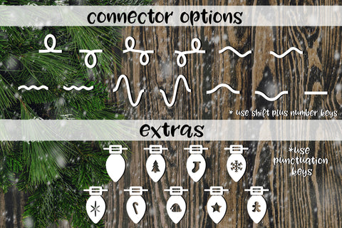 Holiday Light Duo - A Christmas Light Font with two styles Font Stacy's Digital Designs 