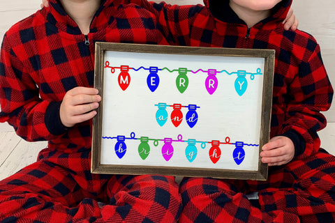 Holiday Light Duo - A Christmas Light Font with two styles Font Stacy's Digital Designs 