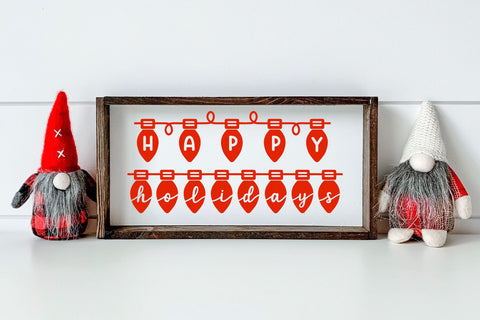 Holiday Light Duo - A Christmas Light Font with two styles Font Stacy's Digital Designs 