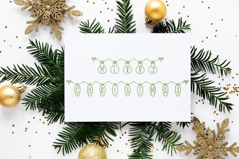 Holiday Lights - Christmas Font Font Freeling Design House 