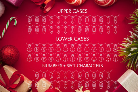 Holiday Lights - Christmas Font Font Freeling Design House 
