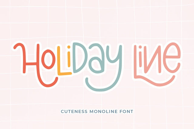 Holiday Line Font Abo Daniel Studio 