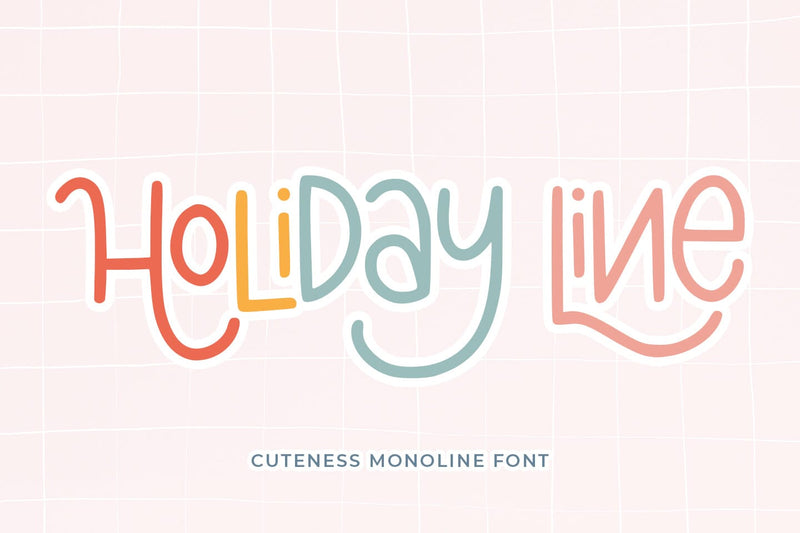 Holiday Line Font Abo Daniel Studio 