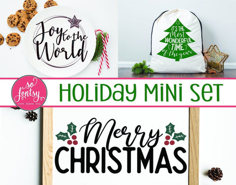 Holiday Mini Set SVG So Fontsy Design Shop 