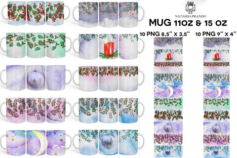 Holiday Mug 11oz and 15oz Sublimation Natasha Prando 