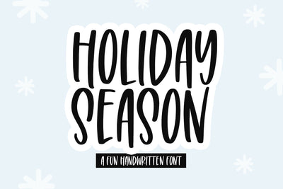Holiday Season Font KA Designs 