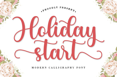 Holiday Start Font Suza Studio 