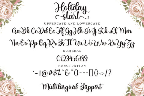 Holiday Start Font Suza Studio 