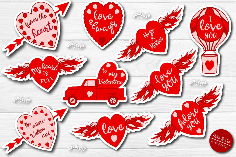 Holiday Stickers Bundle Printable Stickers png - So Fontsy