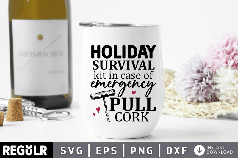 Holiday survival kit in case of emergency SVG SVG Regulrcrative 