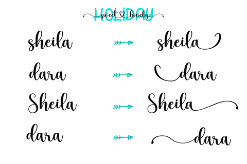 Holiday Sweet Lovely Font ahweproject 