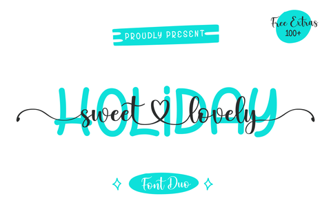 Holiday Sweet Lovely Font ahweproject 