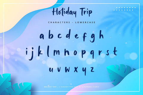 Holiday Trip - Handwritten Font Font Alpaprana Studio 