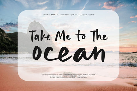 Holiday Trip - Handwritten Font Font Alpaprana Studio 