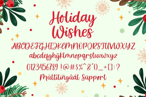 Holiday Wishes | Handwritten Script Font Font Jimtype Studio 