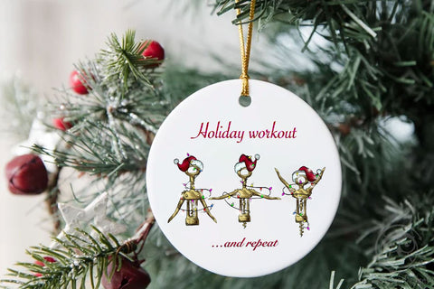Holiday Workout Funny Wine Christmas Sublimation LAM HOANG THUY 