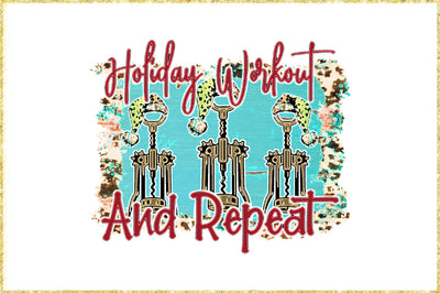 Holiday Workout Funny Wine Christmas Sublimation Sublimation Jagonath Roy 