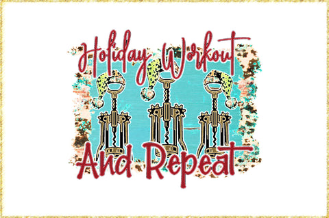 Holiday Workout Funny Wine Christmas Sublimation Sublimation Jagonath Roy 
