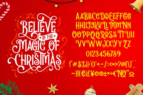Holidays Christmas Font Holydie Studio 