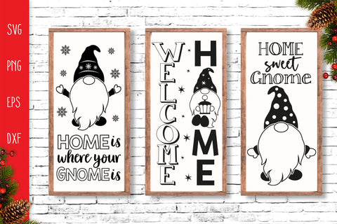Holidays Gnomes Porch Sign Svg, Porch Sign SVG Bundle Gnomes SVG SvgMonkeys 
