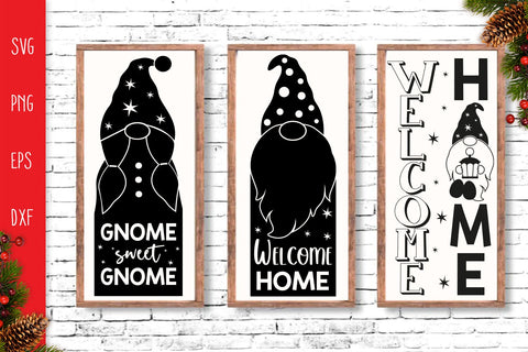 Holidays Gnomes Porch Sign Svg, Porch Sign SVG Bundle Gnomes SVG SvgMonkeys 