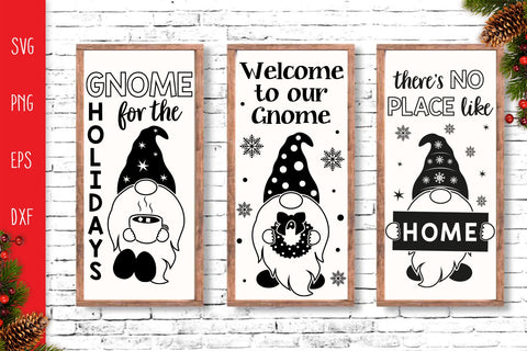 Holidays Gnomes Porch Sign Svg, Porch Sign SVG Bundle Gnomes SVG SvgMonkeys 