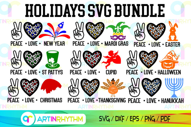 Holidays svg bundle SVG Artinrhythm shop 