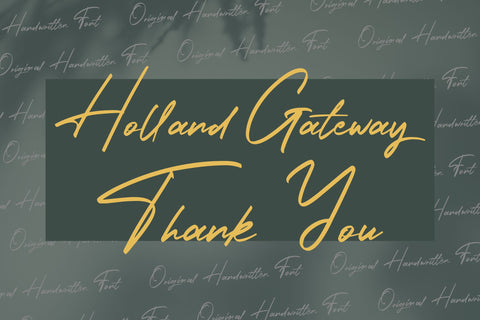 Holland Gateway - Handwritten Script Font Font StringLabs 