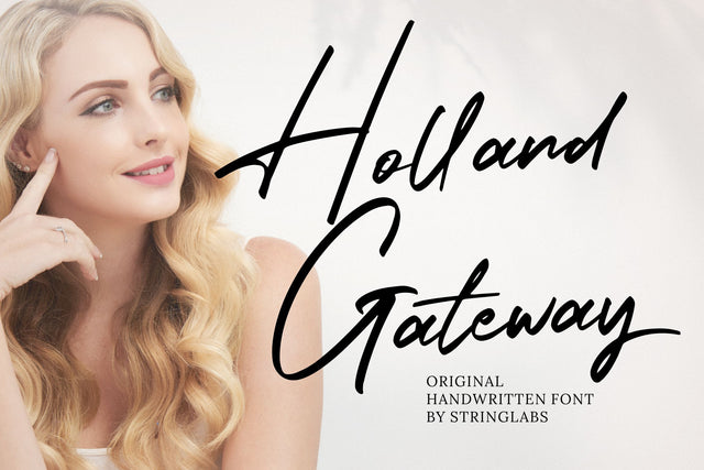 Holland Gateway - Handwritten Script Font Font StringLabs 