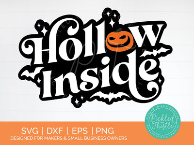 Hollow Inside SVG - Halloween Sublimation SVG Pickled Thistle Creative 