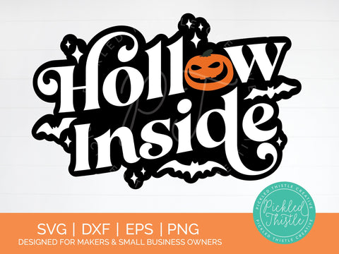 Hollow Inside SVG - Halloween Sublimation SVG Pickled Thistle Creative 