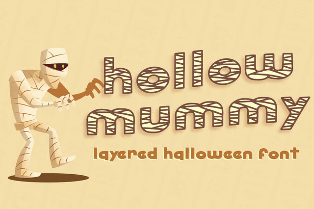 Hollow Mummy Font Attype studio 